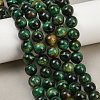 Dyed Natural Tiger Eye Beads Strands G-G102-A01-04-3