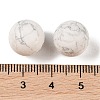 Natural Howlite No Hole Sphere Beads G-K353-04B-20-3