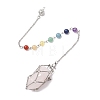 304 Stainless Steel Chain Macrame Pouch Empty Stone Holder Dowsing Pendulums HJEW-JM02327-03-4