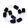 Natural Obsidian & Sodalite & Quartz Crystal Beads Strands G-N358-02A-02-3
