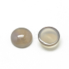 Natural Gray Agate Cabochons G-R416-16mm-15-2