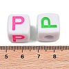 Opaque Acrylic Enamel European Beads AC-ACBA1794-04P-3