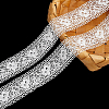 5 Yards Polyester Flower Lace Trim Ribbons SRIB-CY0001-05-1
