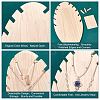 Wooden Necklace Displays Stands NDIS-WH0001-11-5
