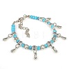 Bohemian Teardrop Alloy Charm Bracelets WG9243-2-2