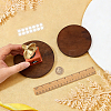 1Pc Flat Round Wood Display Pedestals AJEW-WH0485-37B-3