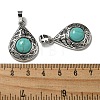 Synthetic Turquoise Pendants G-Q158-05P-23-3