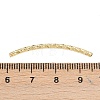 Curved Brass Tube Beads KK-D508-12G-3