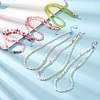 6MM Dyed Natural Green Jade Round Beaded Necklaces GG-CBAA808-04P-B-1
