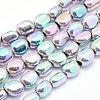 Electroplate Non-magnetic Synthetic Hematite Beads Strands G-L488-A-25-1