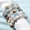 12MM Natural Aquamarine Round Beaded Stretch Bracelets for Women GG-CBA6C75-A01-12mm-1