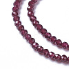 Natural Garnet Beads Strands X-G-F596-03-4mm-3