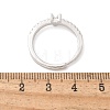 S925 Sterling Silver Adjustable Letter Rings for Women RJEW-M068-01P-V-3