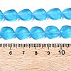 Frosted Glass Beads Strands GLAA-T023-30G-4