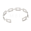 304 Stainless Steel Hollow Rectangle Cuff Bangles BJEW-H322-01P-3