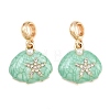 Alloy Enamel European Dangle Charms AL-CBAC2D3-04G-02-1
