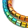 Baking Painted  Electroplated Synthetic Non-magnetic Hematite Beads Strands G-C136-G01-01-3