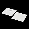Smiling Face Paper Earrings Necklace Display Cards FIND-T072-01C-03-2