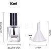 BENECREAT Transparent Glass Nail Polish Empty Bottle MRMJ-BC0001-47-10ml-2