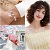24Pcs 4 Colors Resin Pendants PALLOY-TAC0303-8