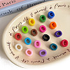 Opaque Acrylic European Beads OACR-M027-01O-1