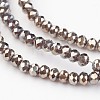Electroplate Glass Beads Strands EGLA-P018-2mm-FR-B09-1