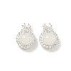 Brass Micro Pave Clear Cubic Zirconia Pendants KK-D228-01S-02-1