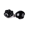 Natural Obsidian Cat Paw Print Figurines DJEW-N003-03A-2