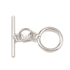 Ring Brass Toggle Clasps KK-G548-38P-1