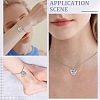 1Pc Stainless Steel Paw Print Heart Urn Ashes Pendant Necklaces NJEW-CN0001-15P-5