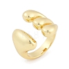 Brass Cuff Rings RJEW-U030-02G-04-1