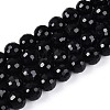 Opaque Solid Color Glass Bead Strands GLAA-R095-P10mm-02-1