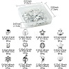 60Pcs 12 Style Tibetan Style Alloy European Beads TIBEB-FS0001-05-5