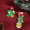 Christmas Theme Acrylic Dangle Stud Earrings FS-WG16439-07-1