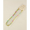 Fashion Imitation Acrylic Pearl  Stretchy Necklaces for Kids NJEW-JN00428-03-3