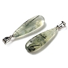 Natural Prehnite Pendants G-Q192-07P-01-2