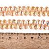 Electroplate Transparent Glass Beads Strands EGLA-N057-01A-05-4