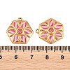 304 Stainless Steel Enamel & Rhinestone Pendants STAS-G398-26G-01-3