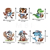 DIY Diamond Painting Animal & Rugby Keychain Kits PW-WG74B58-01-4