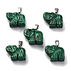 Synthetic Malachite Pendants G-B127-05P-01-2