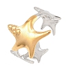 304 Stainless Steel Cuff Open Rings RJEW-Z138-01GP-02-4
