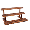 3-Tier Wooden Jewelry Organizer Display Risers ODIS-WH0058-18A-1