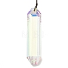 Glass Rectangle Hanging Suncatchers HJEW-P018-C01-3