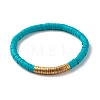 Handmade Polymer Clay Heishi Beads Stackable Stretch Bracelets Set for Women BJEW-JB07451-10