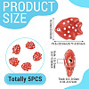 5Pcs Handmade Porcelain Beads PORC-TADJ0001-05E-3