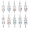 Kissitty 20Pcs 10 Style Alloy Pendants HJEW-KS0001-01-2