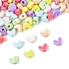 98Pcs 7 Colors UV Plating Opaque Acrylic Beads MACR-FS0002-16-3