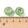 Transparent Resin Rondelle European Beads RESI-S023-16-3
