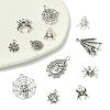 12Pcs 12 Styles Tibetan Style Alloy Pendants FIND-FS0004-67-3
