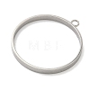 304 Stainless Steel Open Back Bezel Pendants STAS-B126-06G-P-2